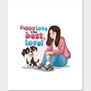 Puppy love is the best love Posters and Art